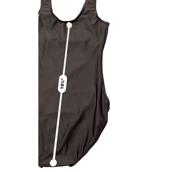 WEISSMAN Black Women’s 1 Piece Swim Suit White Angel Heart Size SA Leotard Bra - Picture 8 of 11